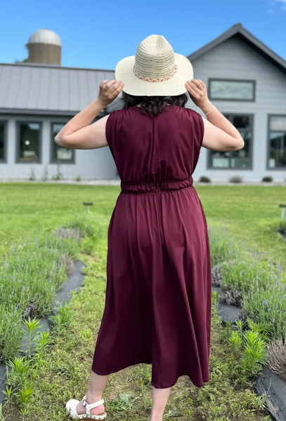 Hampton Dress -- Merlot