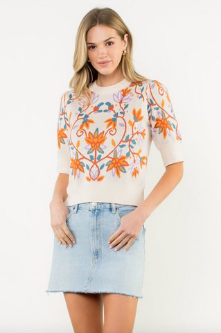 Cheryl Top -- Cream