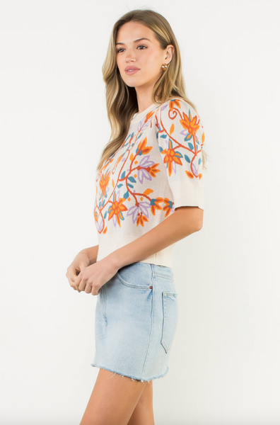 Cheryl Top -- Cream