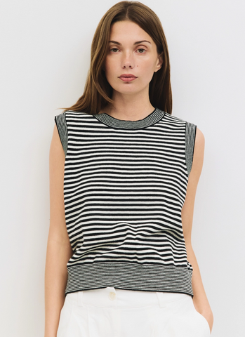 Leon Top -- Black White