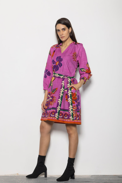 Gia Dress -- Mauve Blossoms