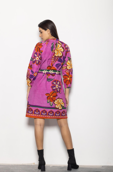 Gia Dress -- Mauve Blossoms