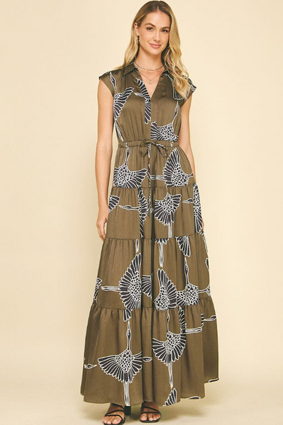 Libby Dress -- Olive