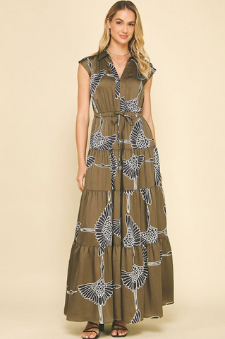 Libby Dress -- Olive