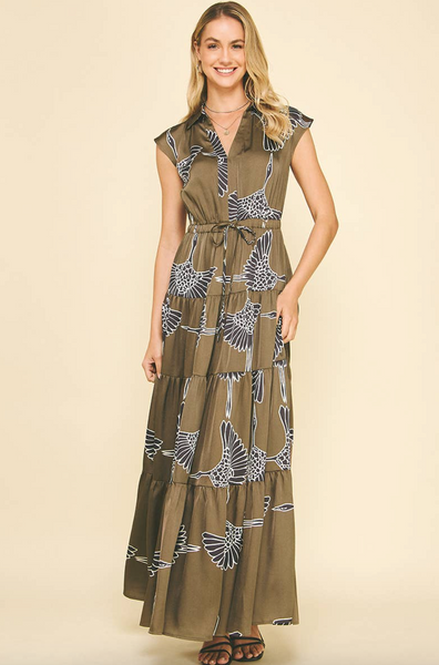 Libby Dress -- Olive