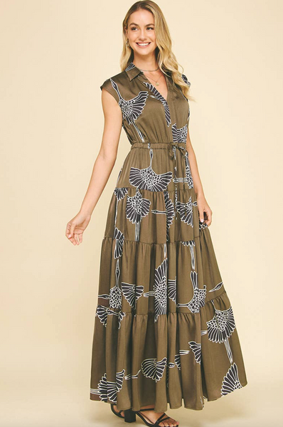 Libby Dress -- Olive
