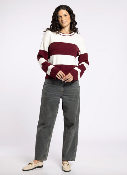 Tabitha Sweater -- Burgundy
