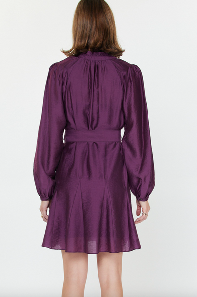 Godet Dress -- Boysenberry