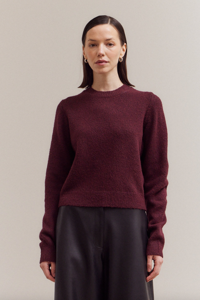 Autumn Sweater -- Plum Wine