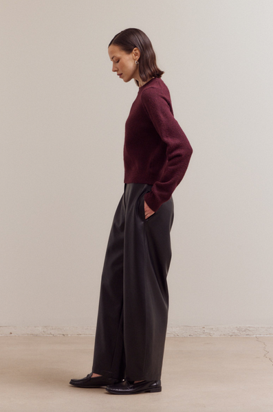 Autumn Sweater -- Plum Wine