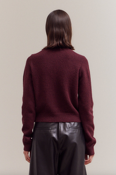 Autumn Sweater -- Plum Wine