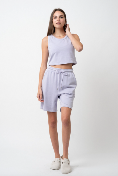 Esme Shorts -- Purple Heather