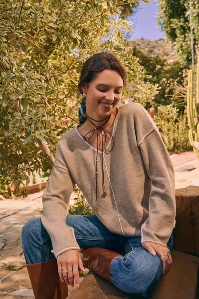 Sally Sweater -- Oatmeal Ivory