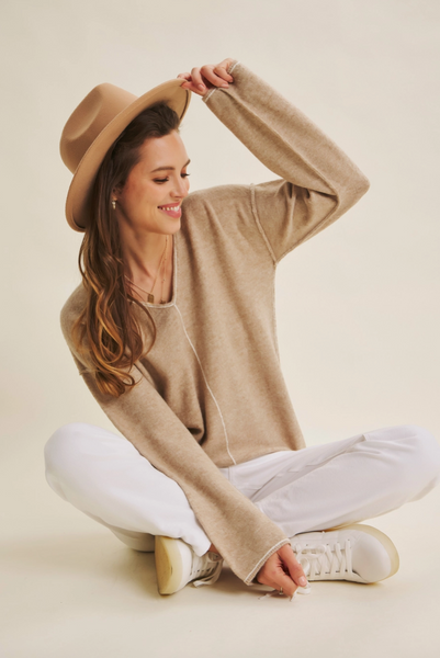 Sally Sweater -- Oatmeal Ivory