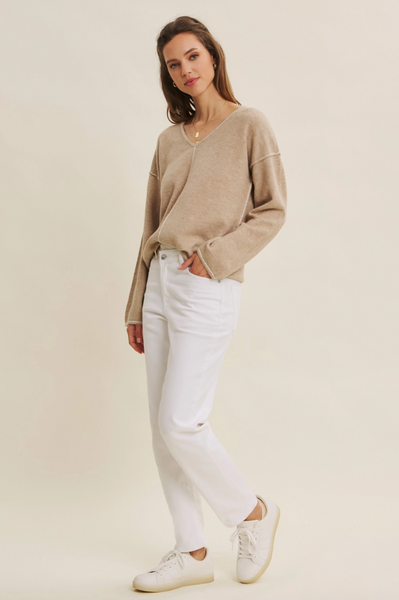 Sally Sweater -- Oatmeal Ivory