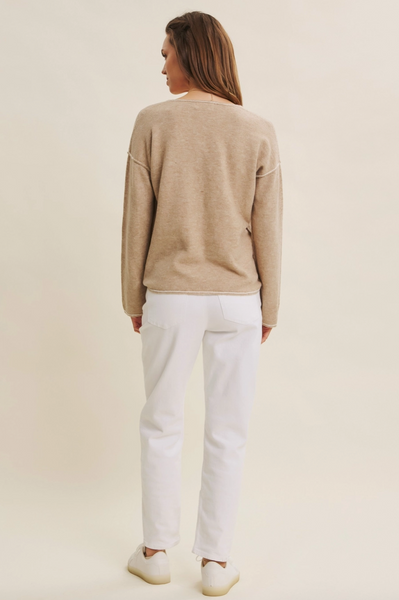 Sally Sweater -- Oatmeal Ivory