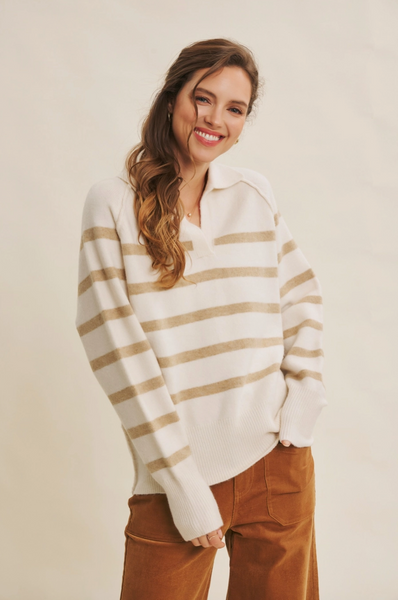 Janet Sweater -- Cream Beige
