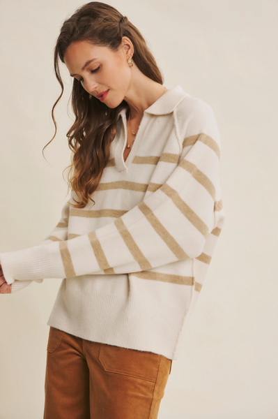 Janet Sweater -- Cream Beige