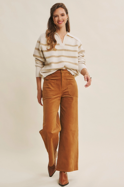 Janet Sweater -- Cream Beige