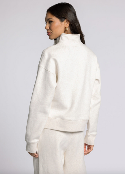 Serenity 1/4 Zip -- Heather Oatmeal