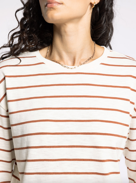 Nellie Top -- Off White Brown
