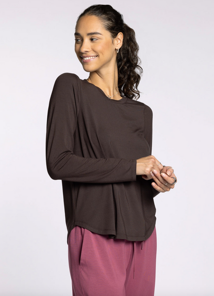 Stassia Top -- Coffee
