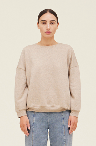 Speckled Sweatshirt -- Dark Greige
