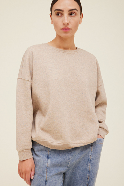 Speckled Sweatshirt -- Dark Greige