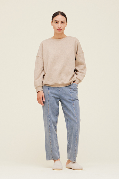 Speckled Sweatshirt -- Dark Greige