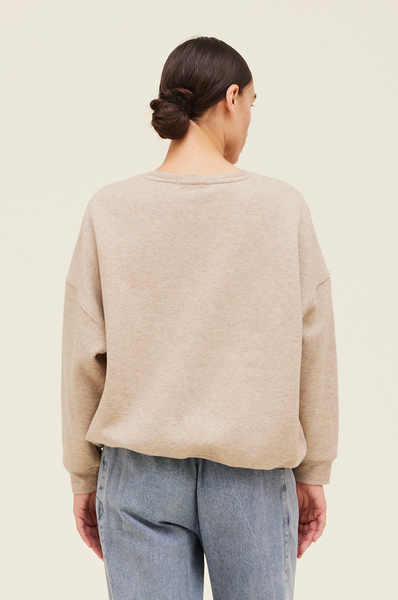 Speckled Sweatshirt -- Dark Greige