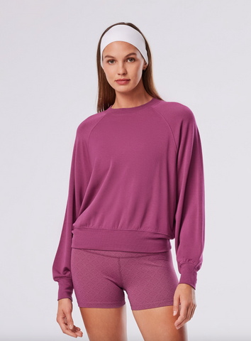 Ease Crew Sweatshirt -- Wineberry