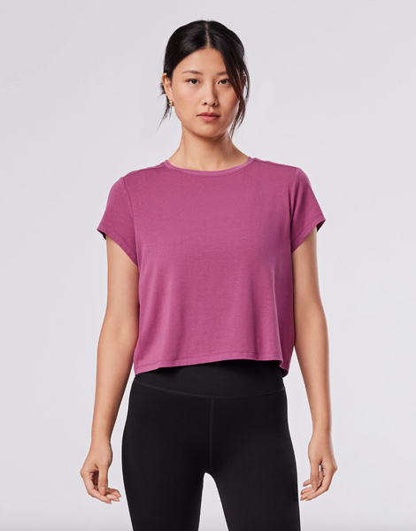 Cap Sleeve Tee -- Winterberry