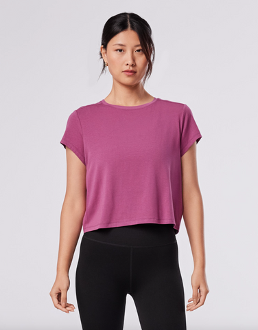 Cap Sleeve Tee -- Winterberry