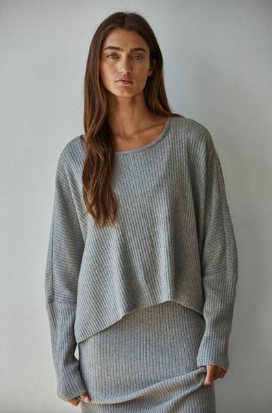 Apollo Top -- Heather Grey