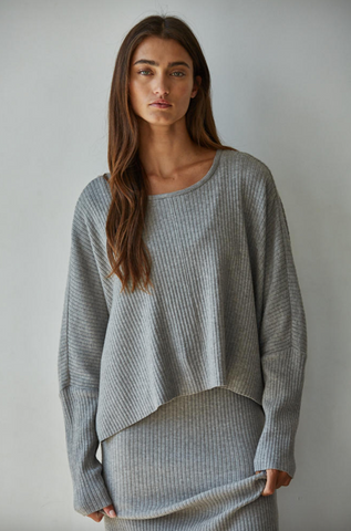 Apollo Top -- Heather Grey