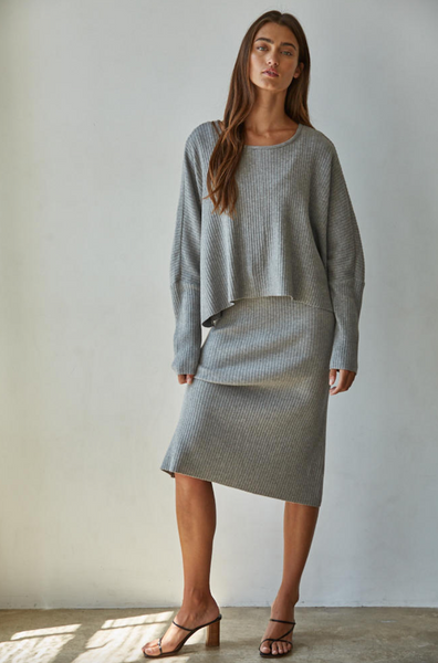 Apollo Top -- Heather Grey
