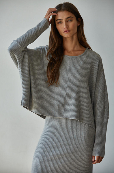 Apollo Top -- Heather Grey