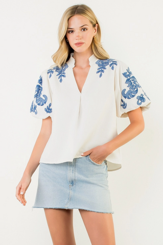 Brigitte Top -- Cream