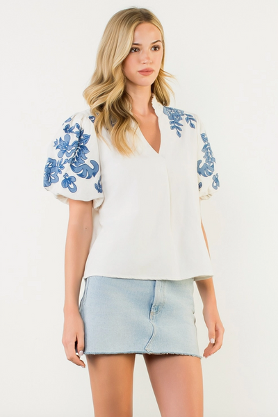 Brigitte Top -- Cream