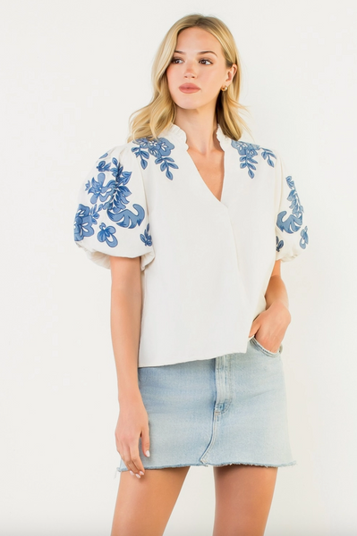 Brigitte Top -- Cream