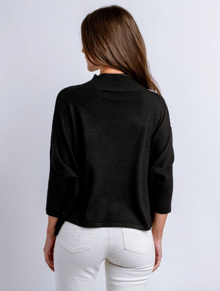 Aja Top -- Black White
