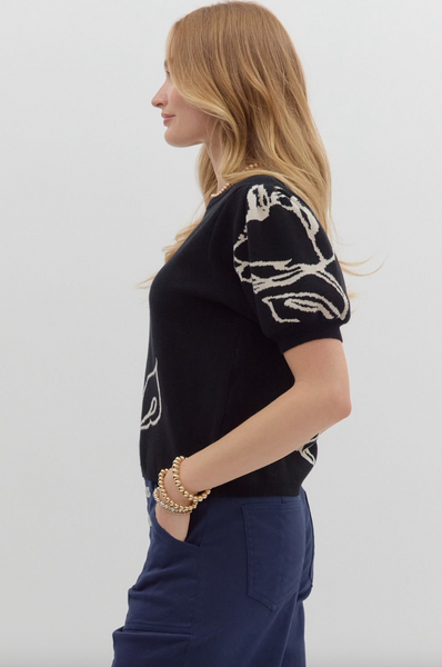 Lohanny Top-- Black