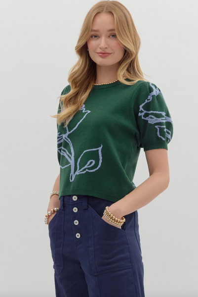 Lohanny Top-- Hunter Green