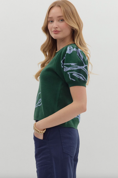 Lohanny Top-- Hunter Green