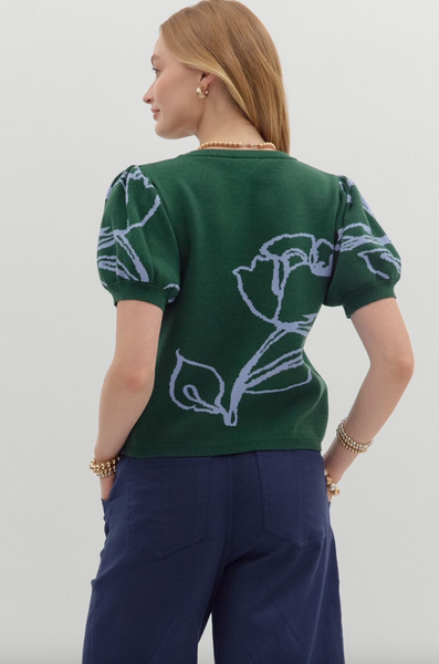 Lohanny Top-- Hunter Green