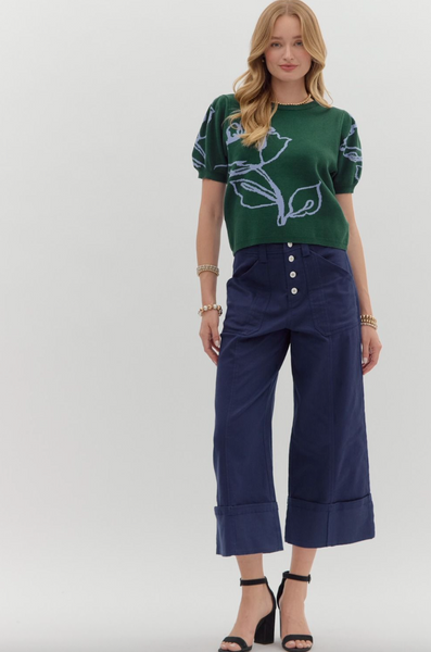 Lohanny Top-- Hunter Green