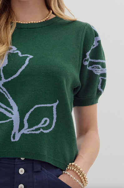 Lohanny Top-- Hunter Green