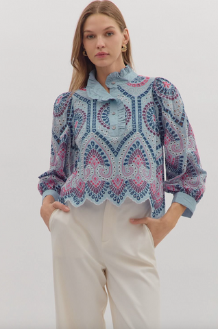 Elaine Top -- Chambray