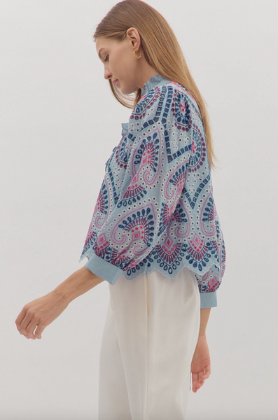 Elaine Top -- Chambray