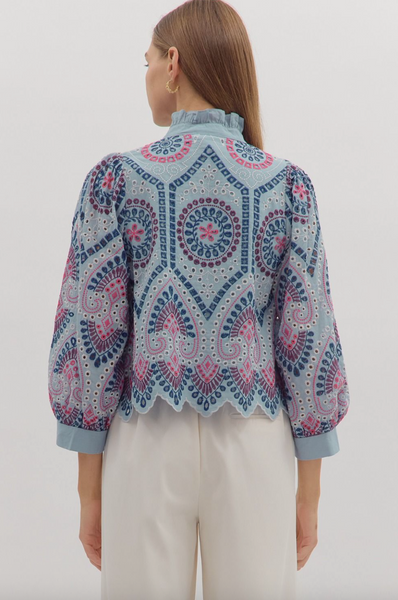 Elaine Top -- Chambray